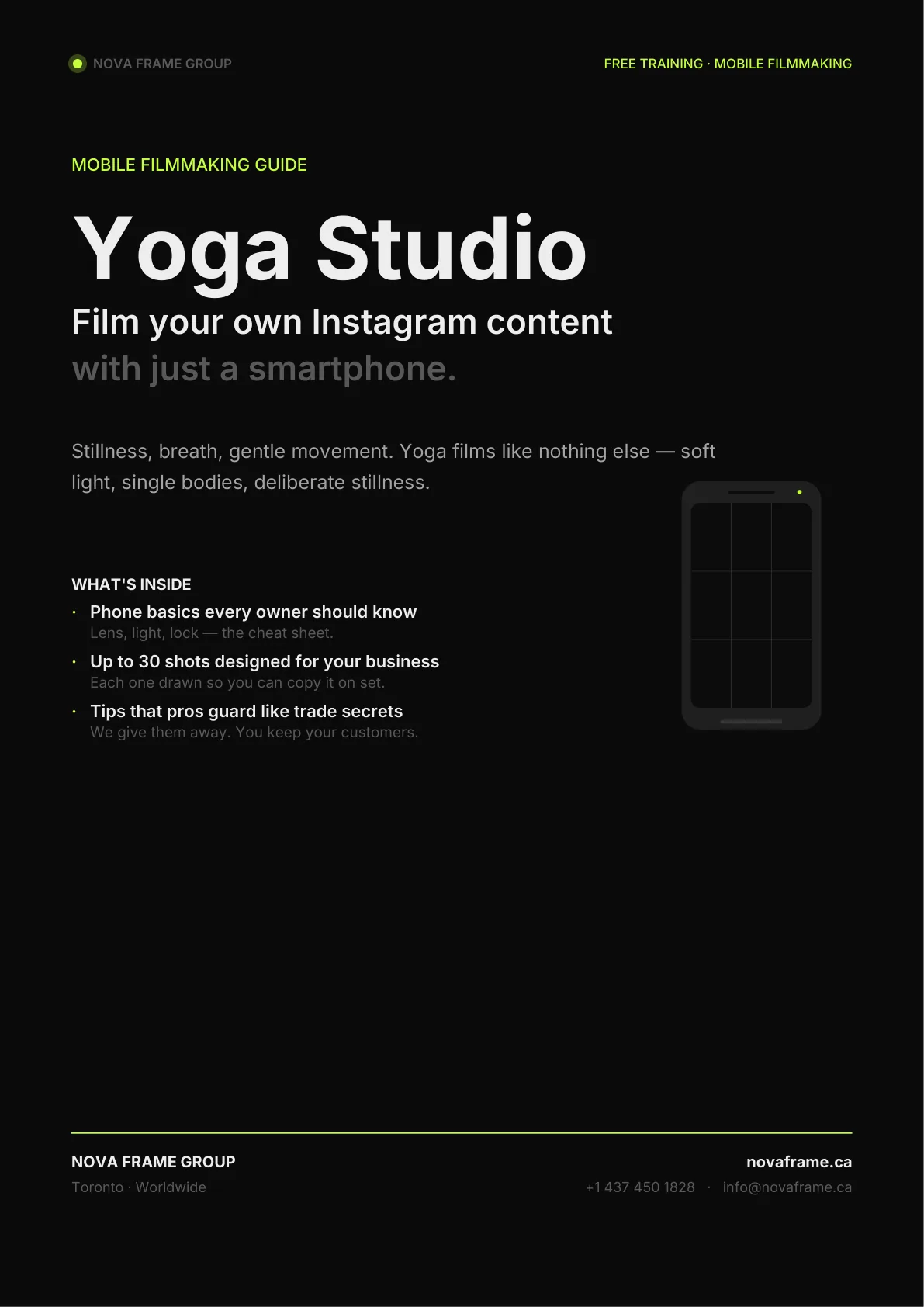 Yoga Studio guide cover