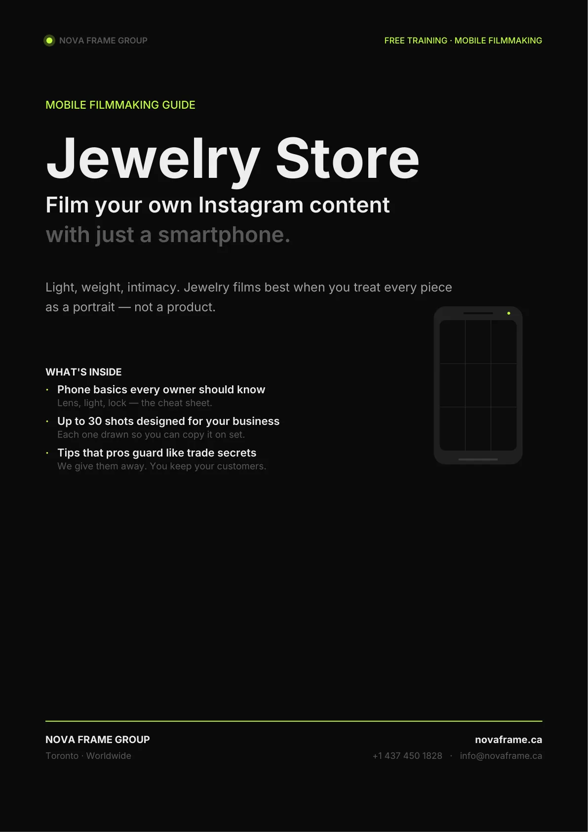 Jewelry Store guide cover