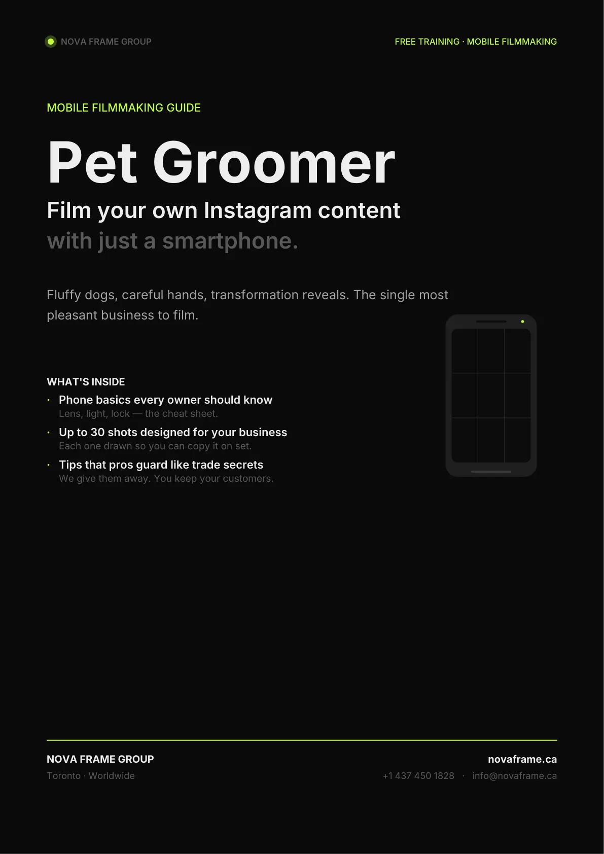 Pet Groomer guide cover