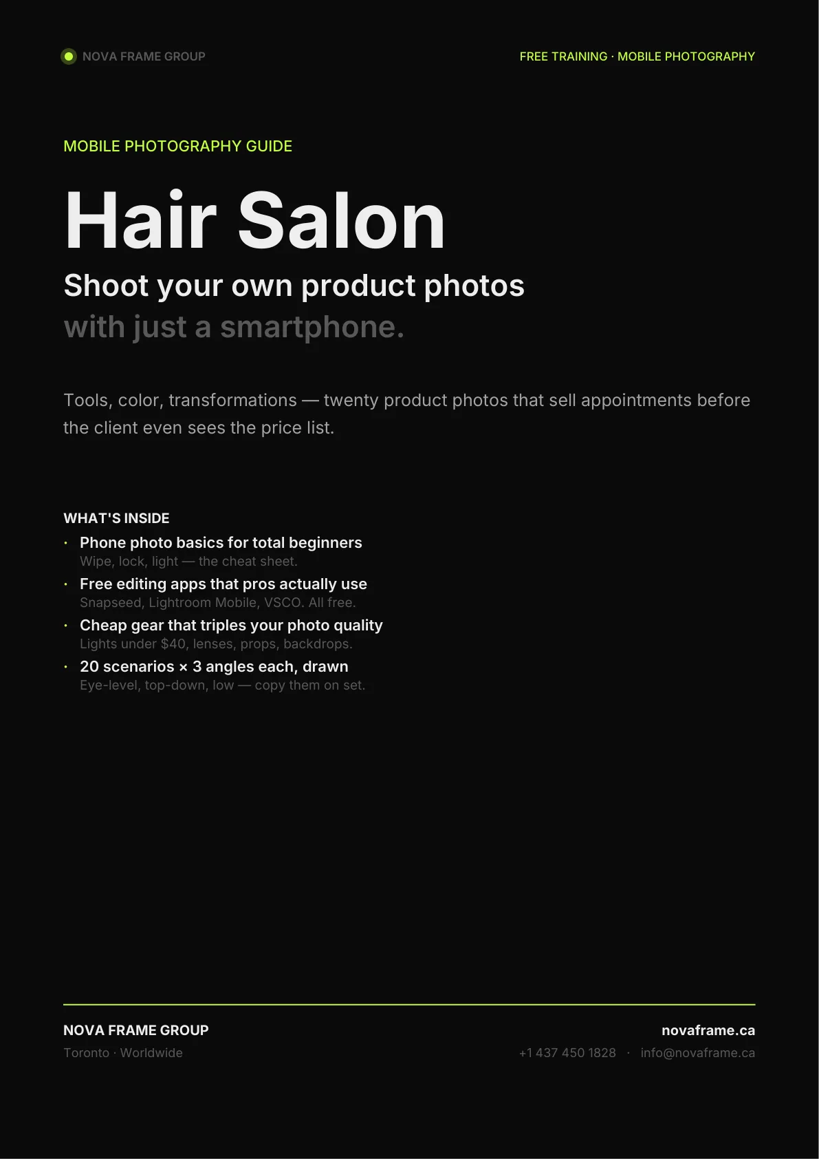 Hair Salon guide cover