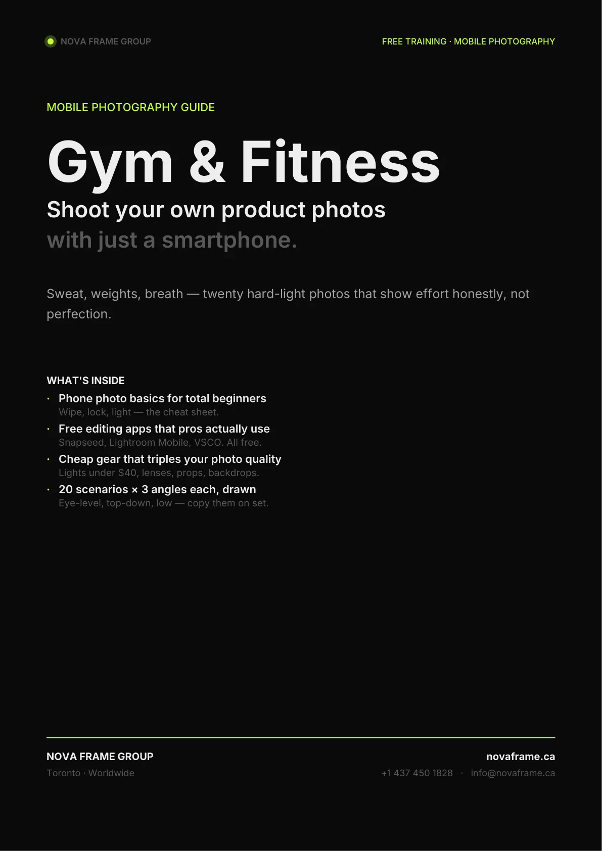 Gym & Fitness guide cover