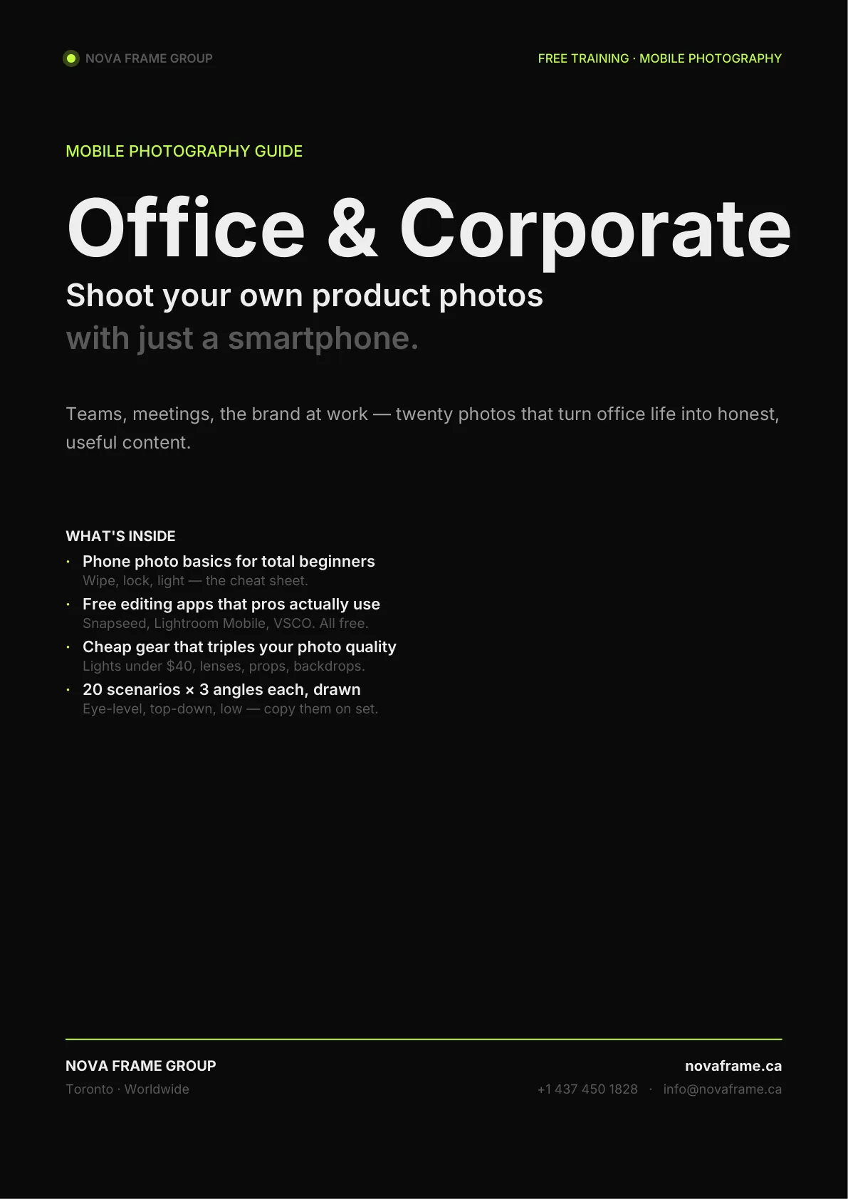 Office & Corporate guide cover
