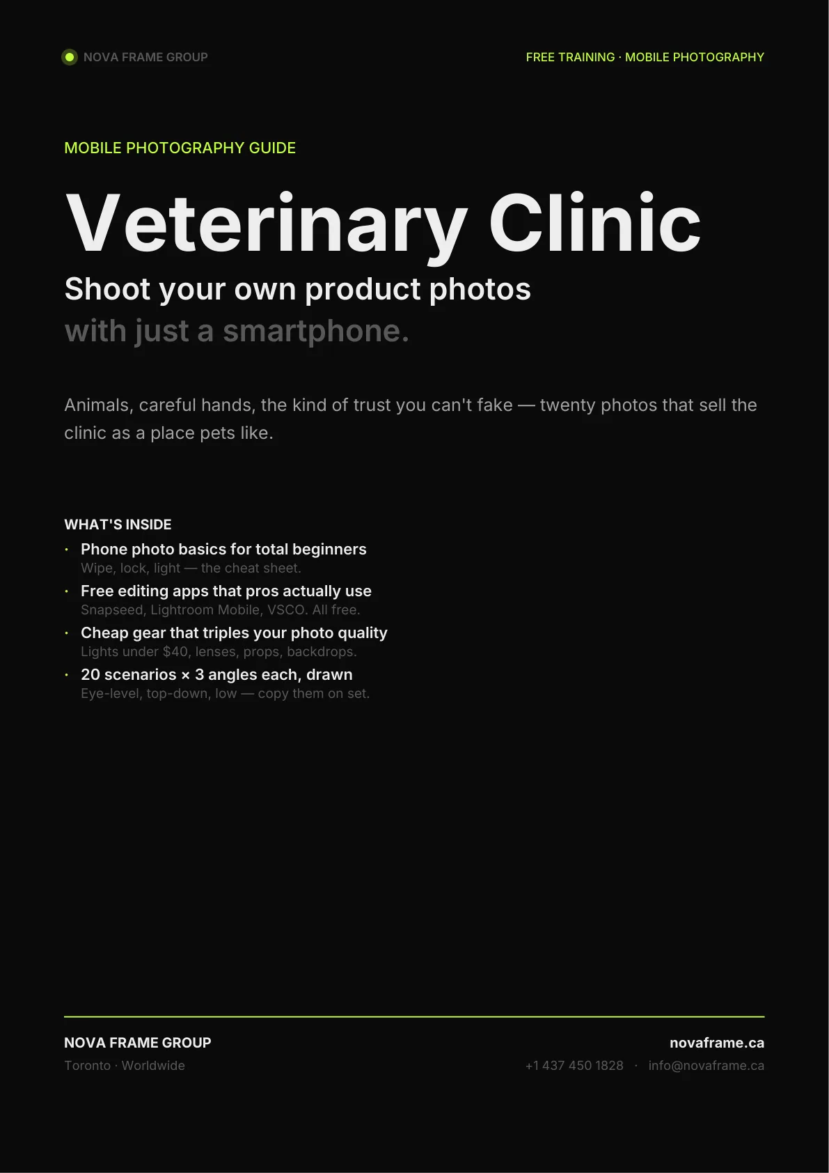 Veterinary Clinic guide cover