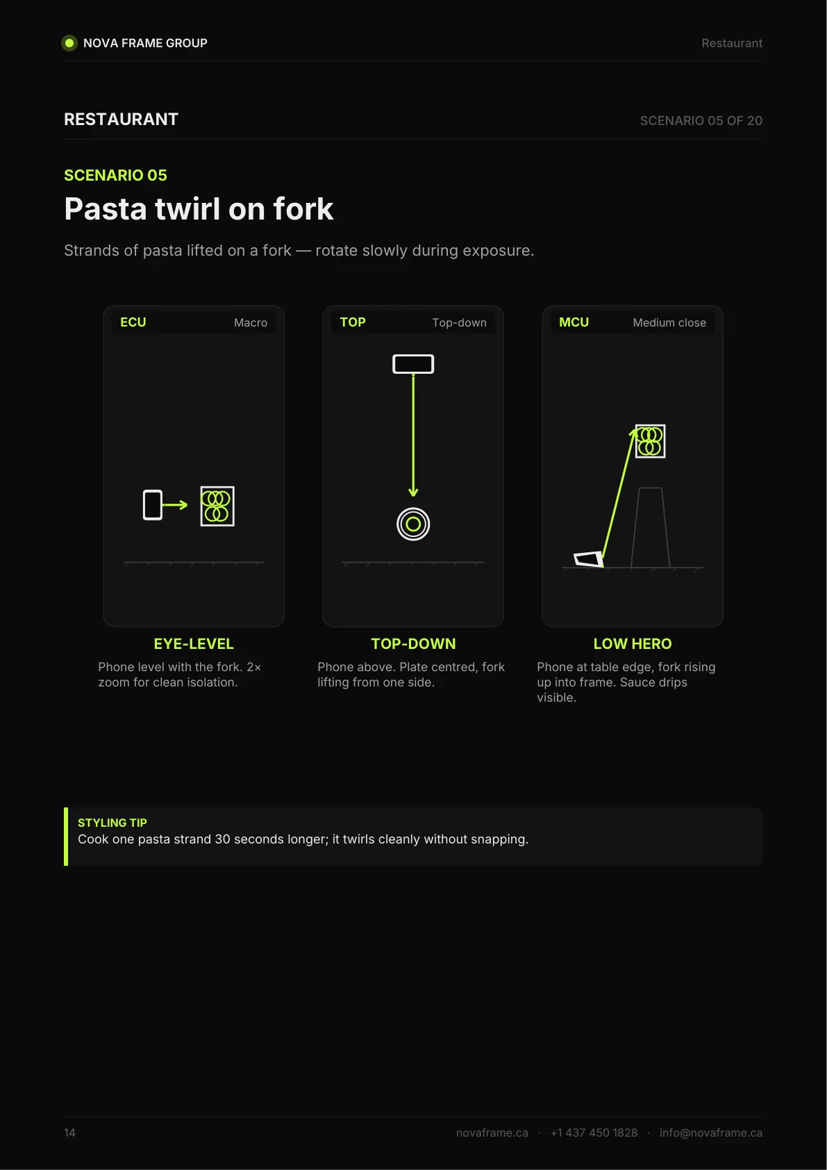 Restaurant photo guide — page 14 of 30