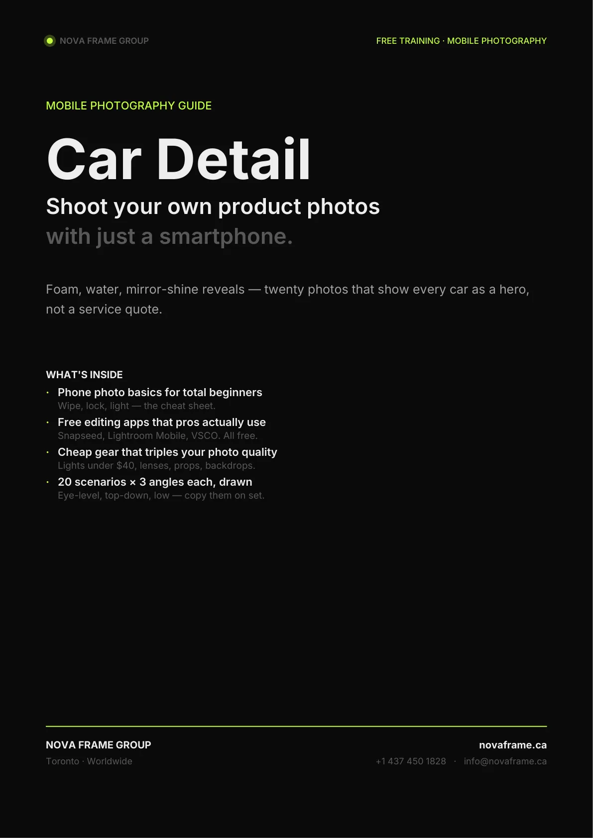 Car Detail photo guide — page 1 of 30