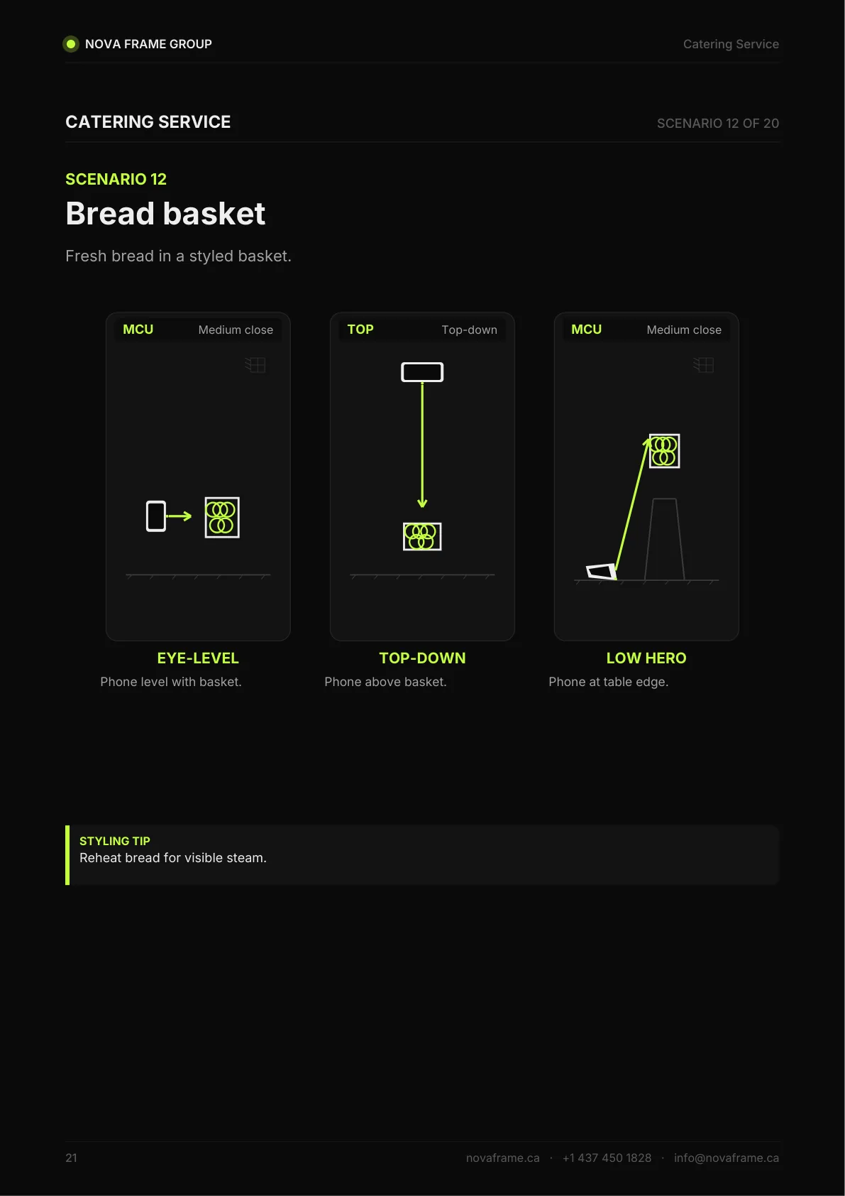 Catering Service photo guide — page 21 of 30