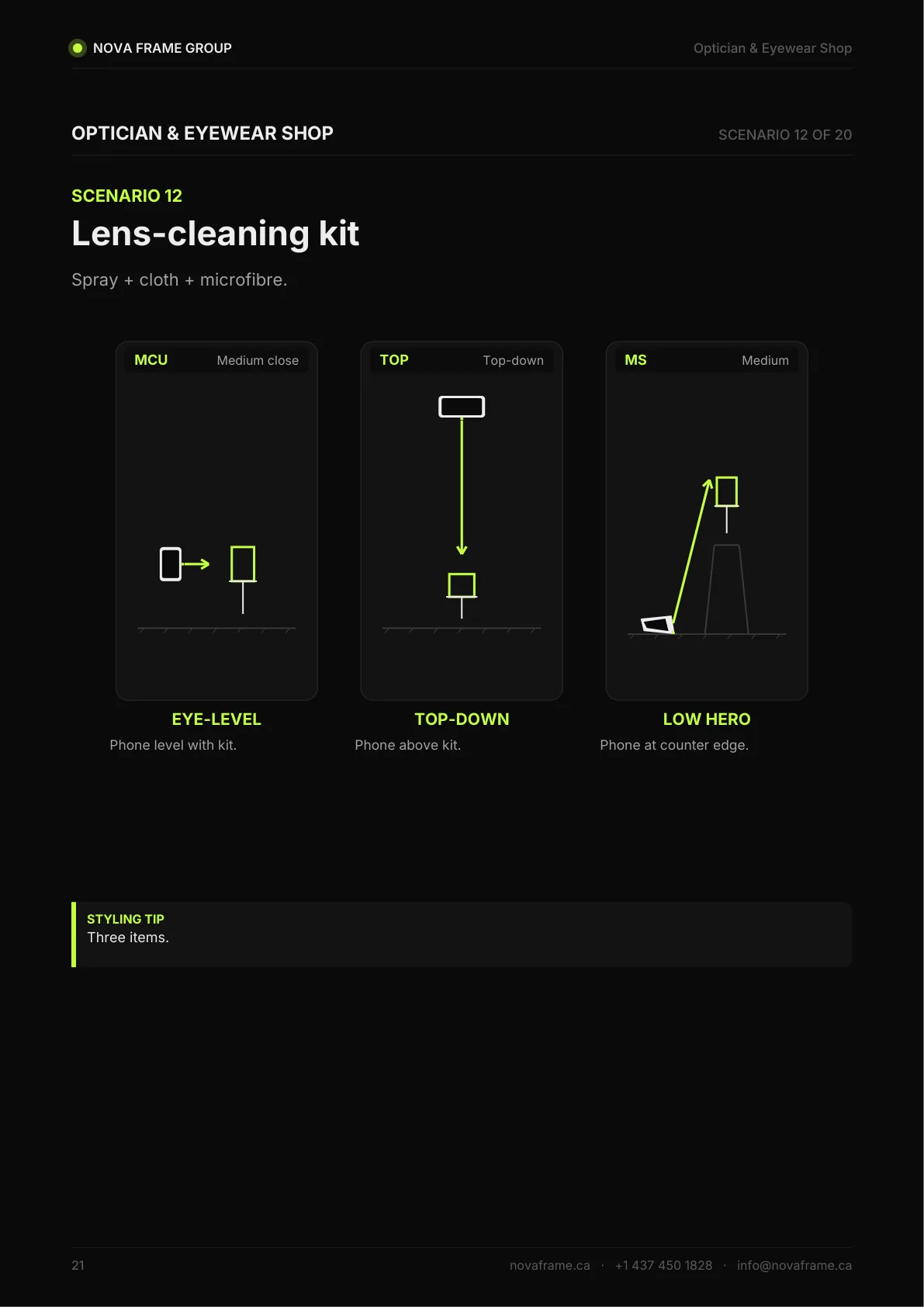 Optician & Eyewear Shop photo guide — page 21 of 30