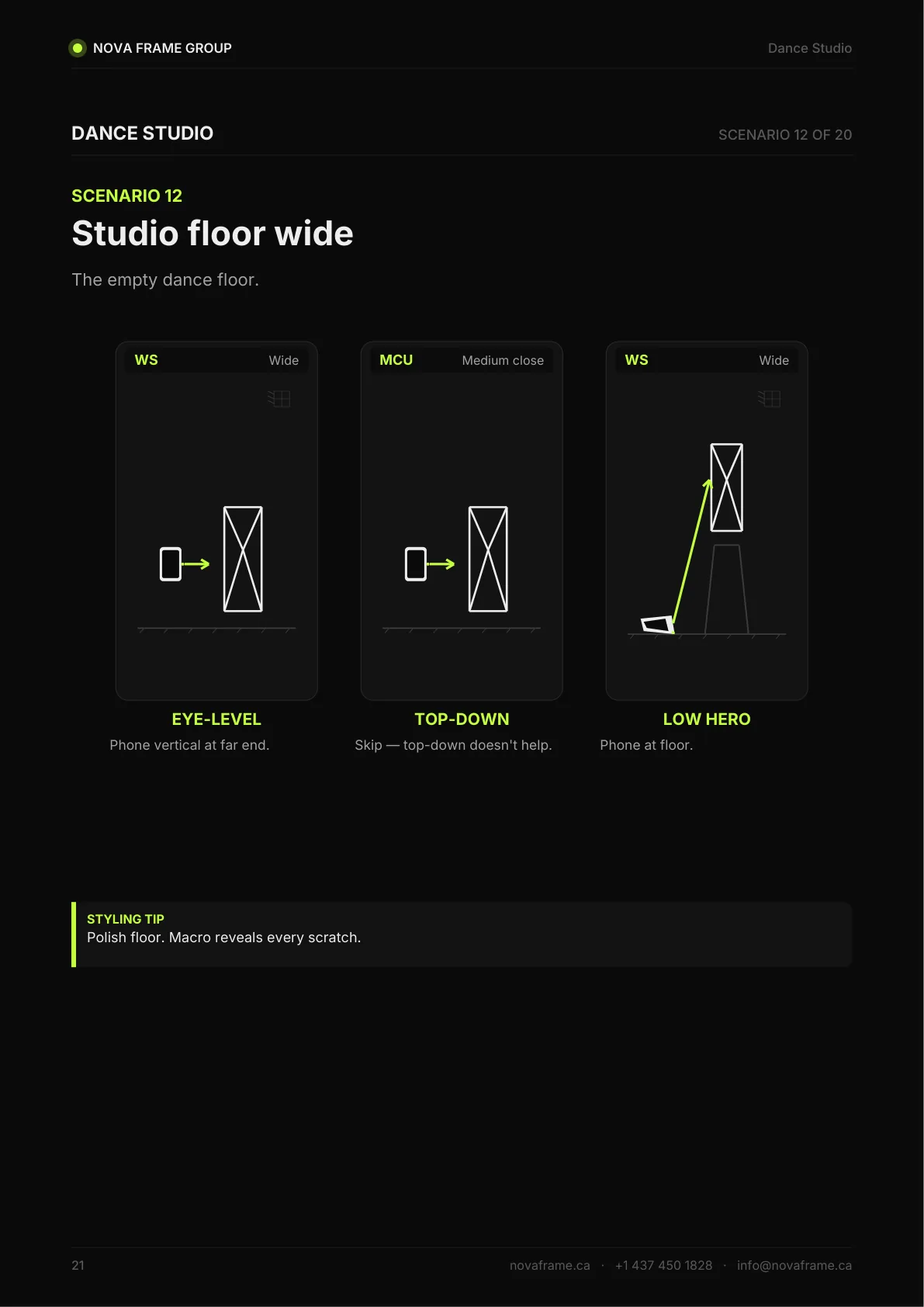 Dance Studio photo guide — page 21 of 30