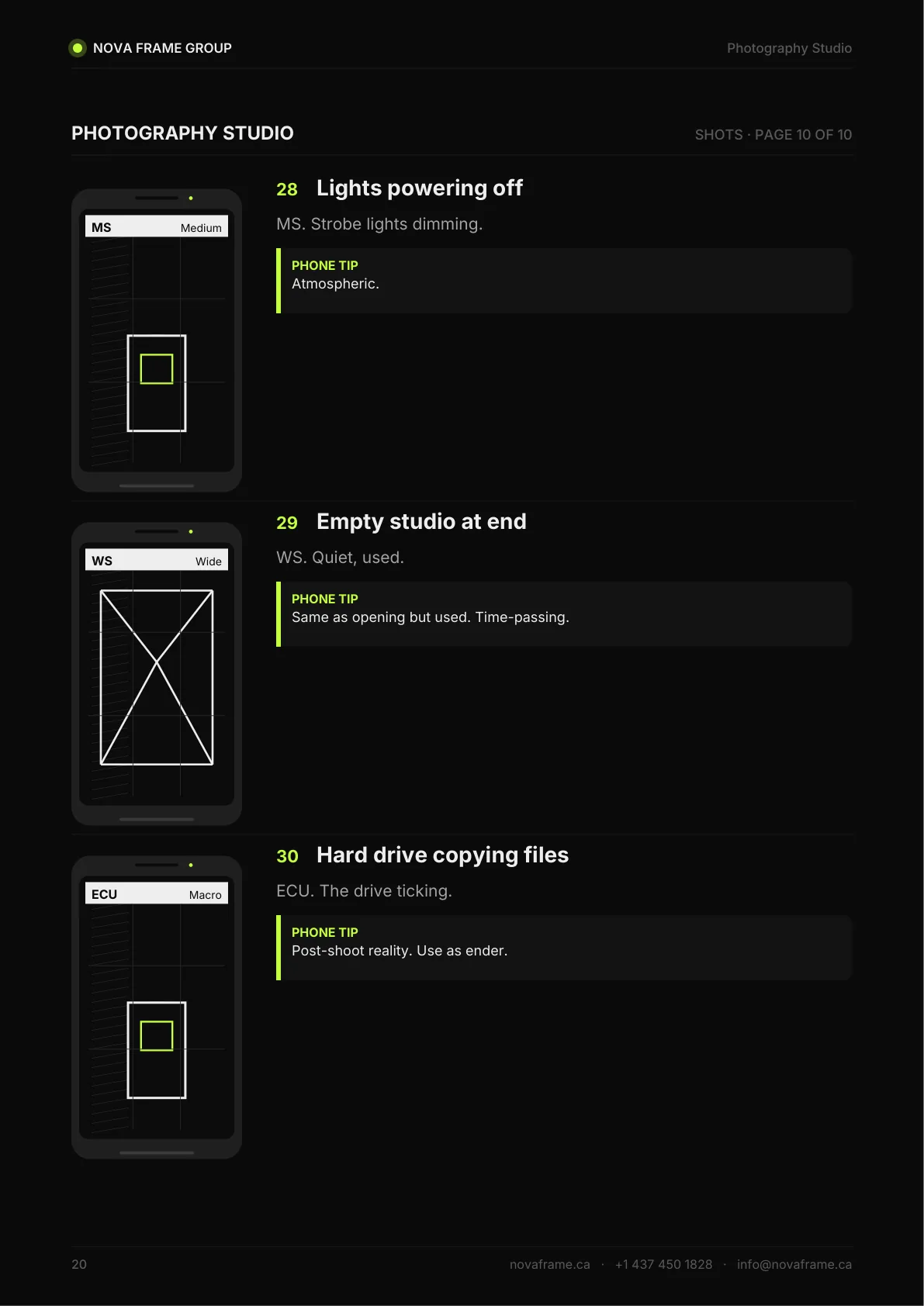 Photography Studio guide — page 20 of 21
