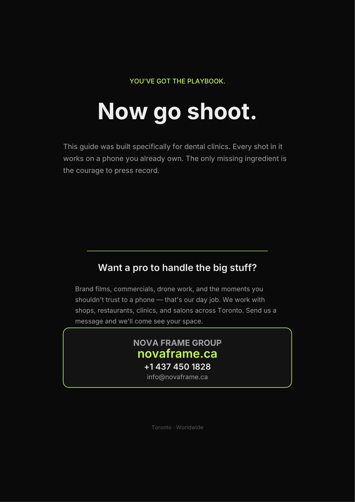 Dental Clinic guide — page 21 of 21