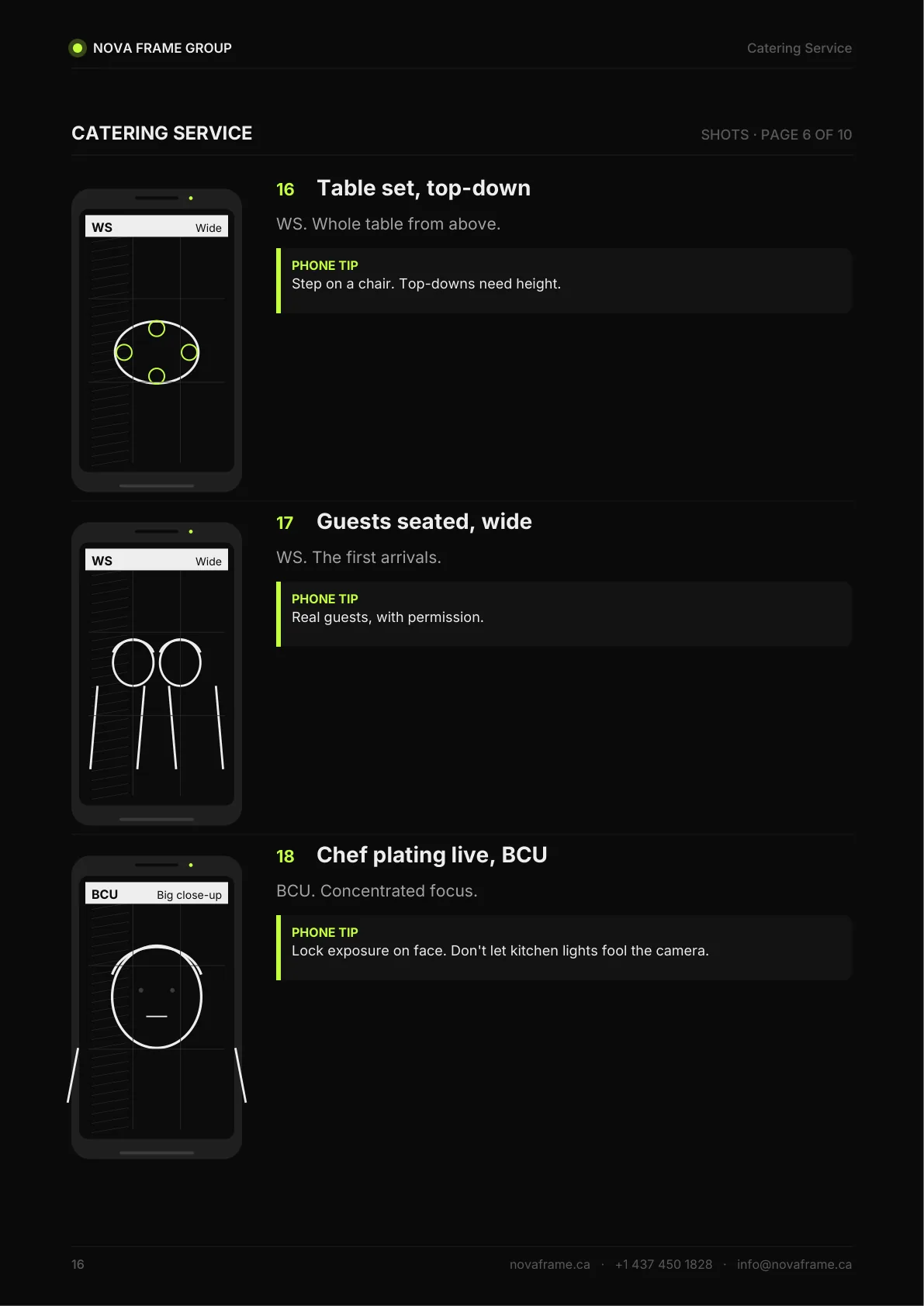 Catering Service guide — page 16 of 21