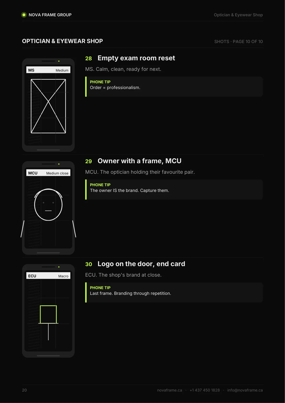 Optician & Eyewear Shop guide — page 20 of 21