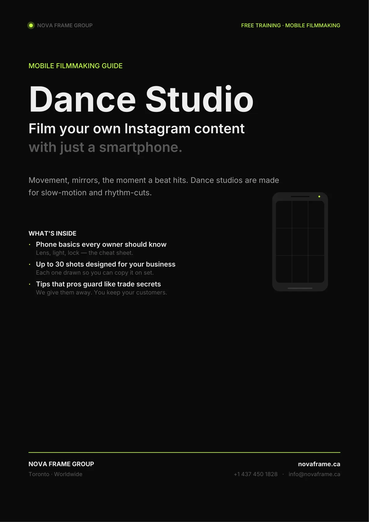 Dance Studio guide — page 1 of 21