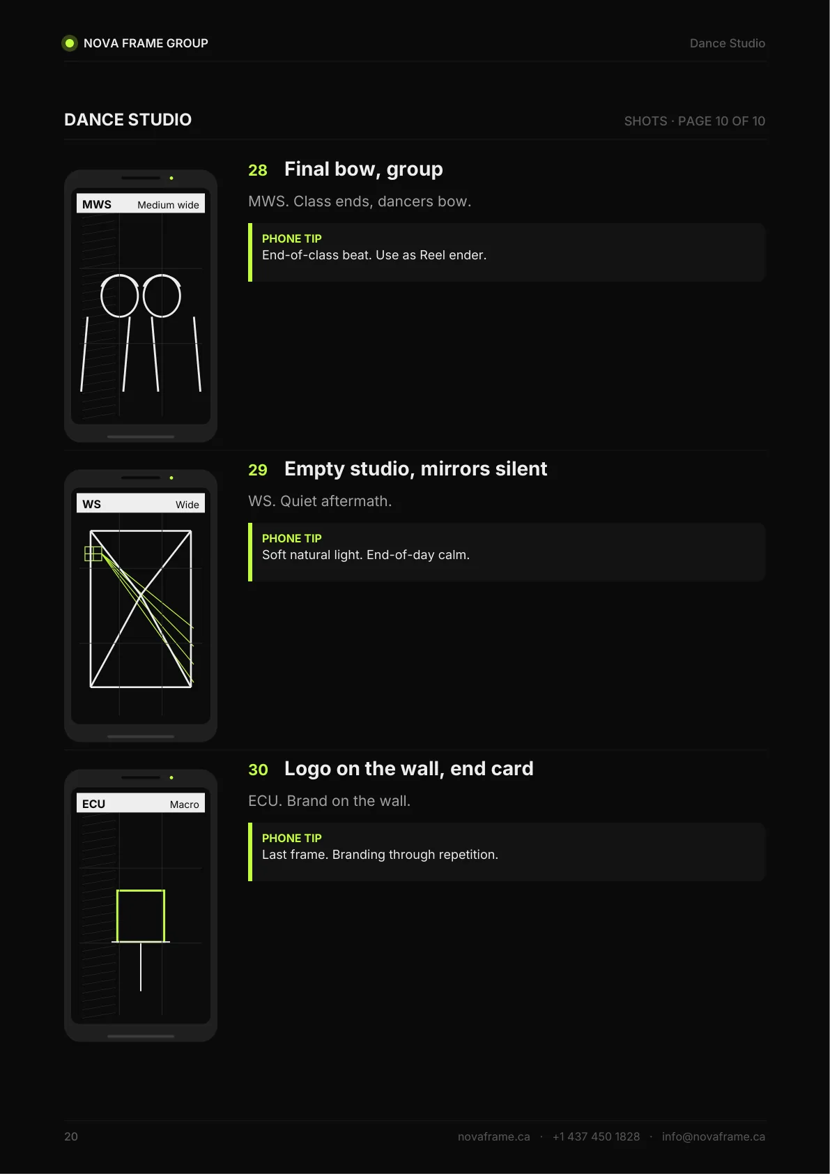 Dance Studio guide — page 20 of 21