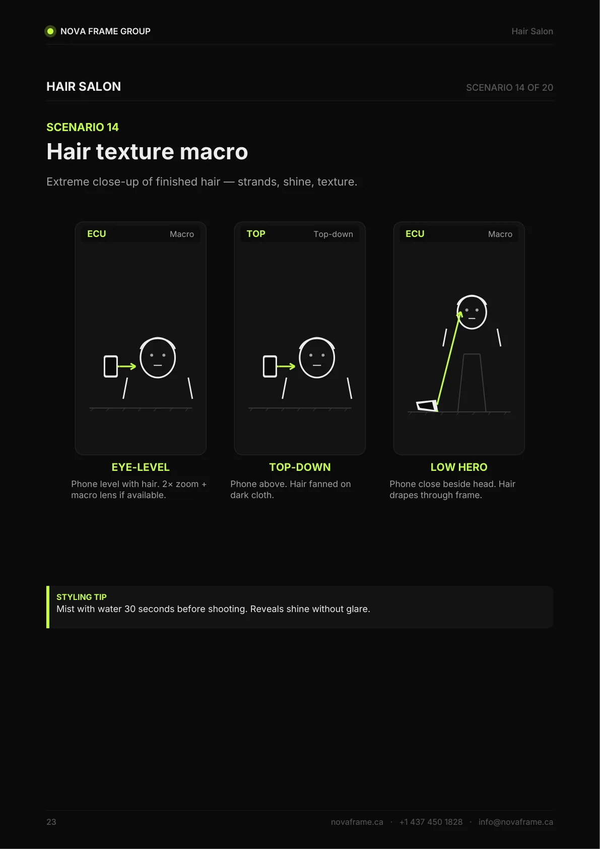 Hair Salon photo guide — page 23 of 30