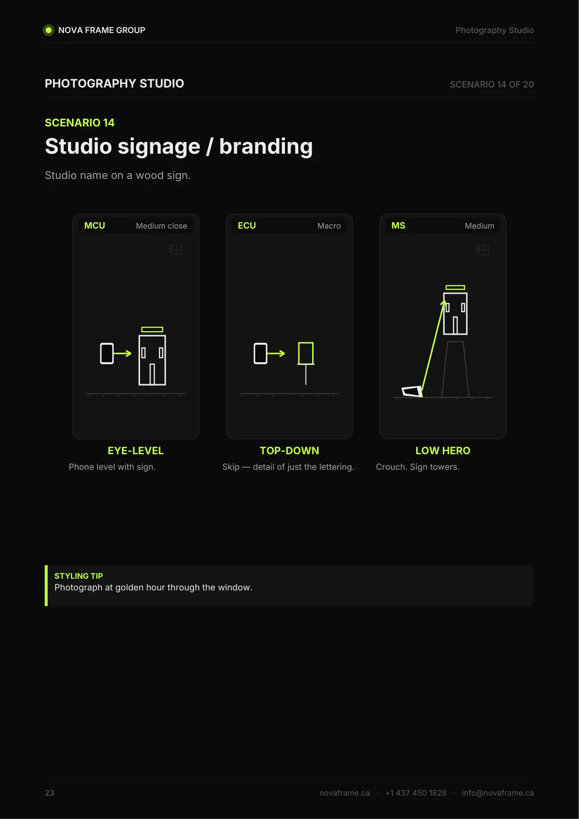 Photography Studio photo guide — page 23 of 30