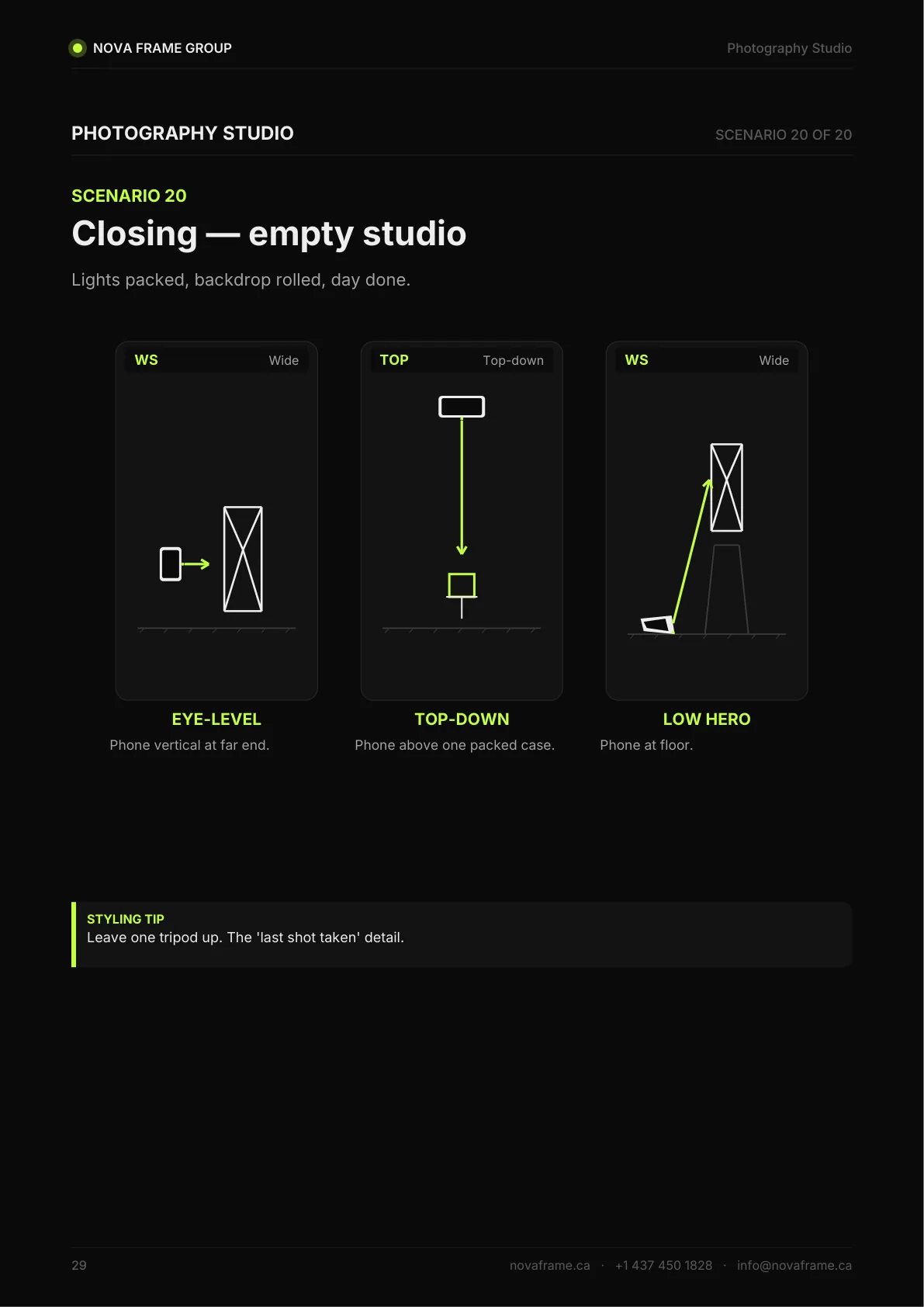 Photography Studio photo guide — page 29 of 30